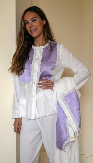 Pijama de invierno modelo Milám I color malva
